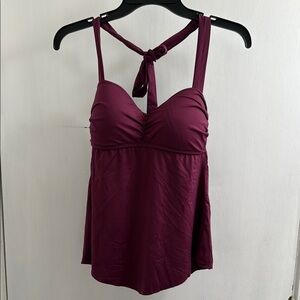 Liz Claiborne Maroonish Tankini Size 10